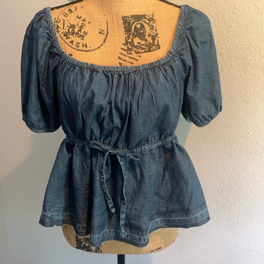 NWOT drawstring, Pelham denim shirt